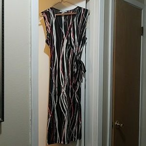 Faux wrap dress